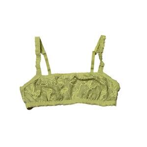 NWT Aerie Intimates Lace Bralette Green Small adjustable straps sleep comfort